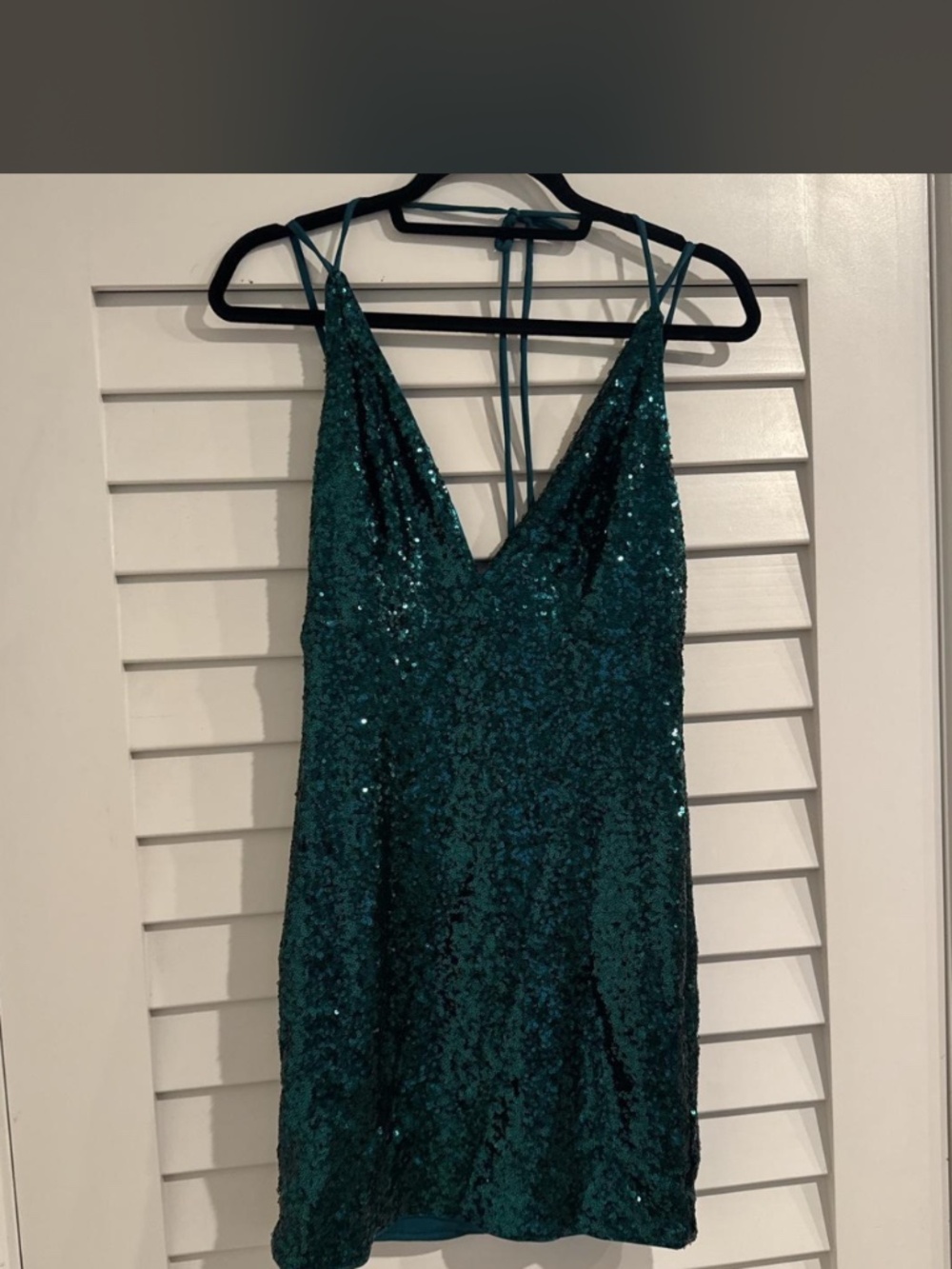 Hello Molly green sequin mini dress